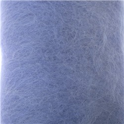 Шерсть для валяния "Кардочес" 100% полутонкая шерсть 100гр (015 голубой)