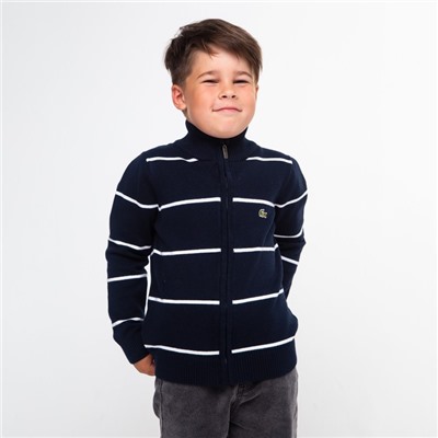 Джемпер для мальчика, цвет тёмно-синий/белый МИКС, рост 104 см (4 года)