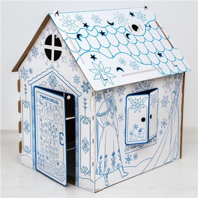 Дом из картона "Дом-раскраска" набор для творчества, Холодное сердце, Дисней