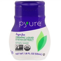 Pyure, Organic Liquid Stevia Extract, Simply Sweet, 1.8 fl oz (53 ml)
