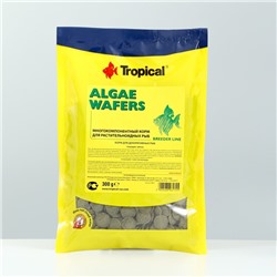 Корм для растительноядных рыб Algae Wafers, тонущие чипсы, пакет, 300 г