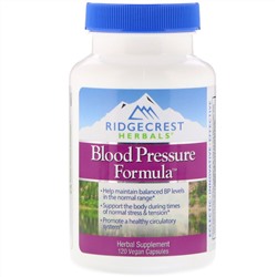 RidgeCrest Herbals, Формула кровяного давления, 120 вегетарианских капсул