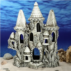 Декорации для аквариума "Замок тройной" большой