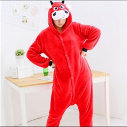 Кигуруми для взрослых пижамка Красный бык