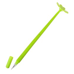 Ручка гелевая-прикол "Счастливый клевер светло-зеленый"