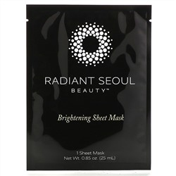 Radiant Seoul, осветляющая тканевая маска, 1 шт., 25 мл (0,85 унции)