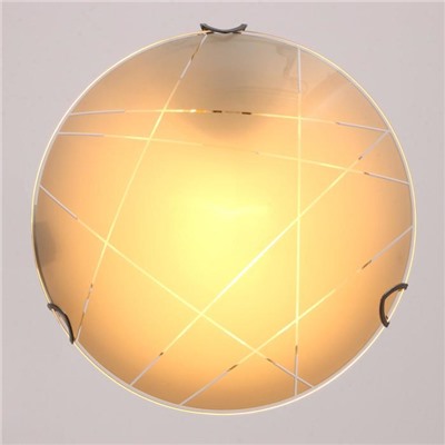 Светильник "Контур" моллир., 1х60Вт Е27, хром, d=25 см,  h=4,5 см