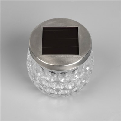 Садовый светильник Uniel на солнечной батарее «Шар», 10 см, свечение белое