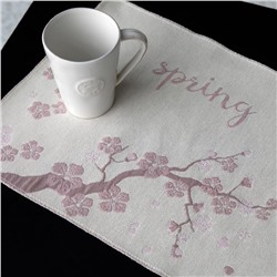 Декоративная салфетка - весна с сакурой