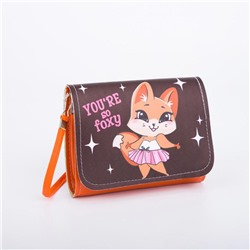Детская сумочка «Лисичка», отдел на клапане, цвет оранжевый