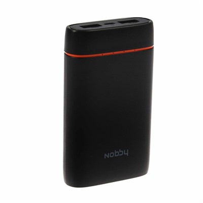 Внешний аккумулятор Nobby Li-pol, USB, 6000 мАч, 2 A, черный