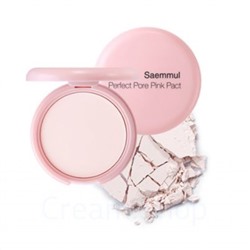 The Saem Пудра розовая с каламином для проблемной кожи Saemmul Perfect Pore Pink Pact 11гр