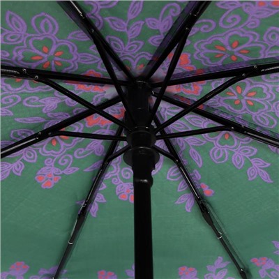 Зонт автоматический «Таинственный узор», 3 сложения, 8 спиц, R = 48 см, цвет МИКС