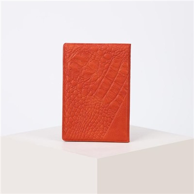 Обложка для паспорта, цвет рыжий, «Герб»