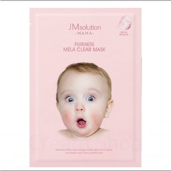 JMsolution Тканевая маска для сухой и чувствительной кожи MAMA Pureness Mela Clear, 30 мл