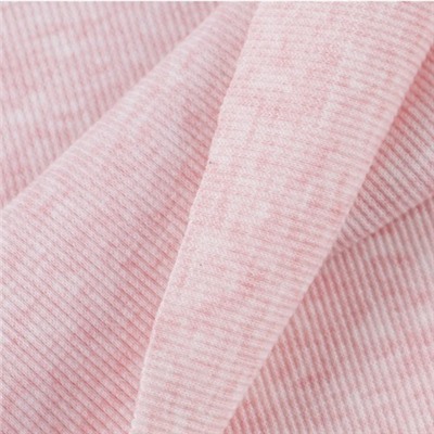 Ткань на отрез кашкорсе с лайкрой Melange цвет розовый