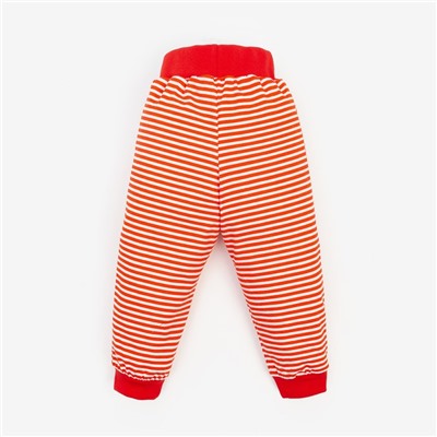 Пижама детская (лонгслив, брюки) "Merry Christmas", цвет красный/белый, рост 74 см