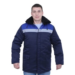Куртка "Бригадир", размер 52-54, рост 170-176 см, цвет сине-васильковый