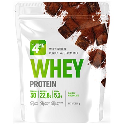 Протеин сывороточный со вкусом шоколада Whey Protein double chocolate 4ME Nutrition 900 гр.