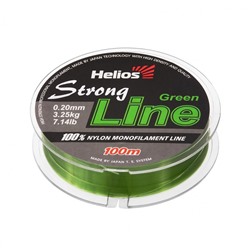 Леска Helios Strong Line 0,20мм 100м Dark Green Nylon HS-SLG-20/100