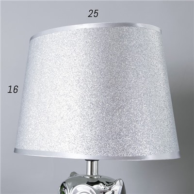 Настольная лампа 16866/1 E14 40Вт хром 14,5х10х27 см