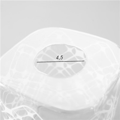 Плафон E27 бело-прозрачный