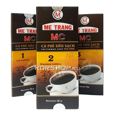 Натуральный жареный молотый кофе MC2 Me Trang, Вьетнам, 250 г Акция
