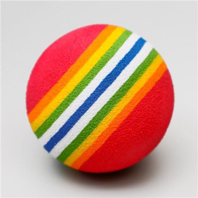 Набор из 2 игрушек «Полосатые шарики», диаметр шара 4.2 см (большие), микс цветов