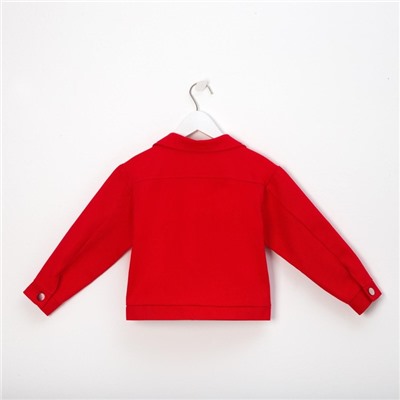Жакет для девочки MINAKU: Casual collection KIDS, цвет красный, рост 110 см