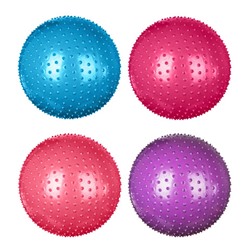 SILAPRO Мяч для фитнеса массажный, ПВХ, d 75см, 1000г, 4 цвета