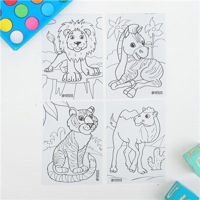 Набор для рисования «Весёлые животные» в пакете