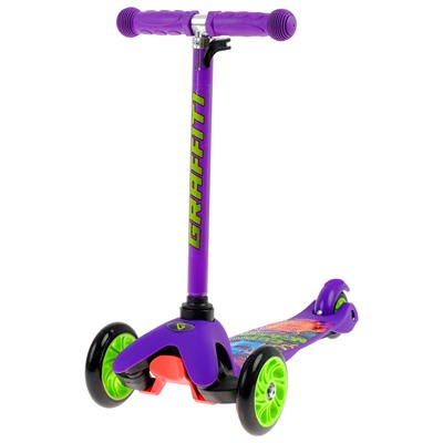 Самокат GRAFFITI CUTE MONSTER, колёса PU 120/80 мм, ABEC 7