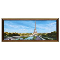 Картина "Париж" 20х50 (23*53)см