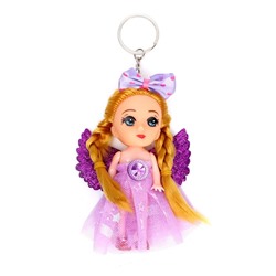 Кукла «Юля» на брелоке, с крыльями, цвет МИКС