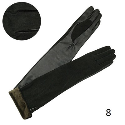 Перчатки женские 50 см подкладка плюш