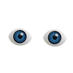 Глаза, набор 24 шт., размер радужки 8 мм, цвет серый