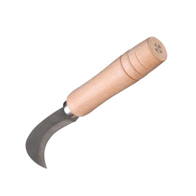 Нож садовый, 18 см, деревянная ручка
