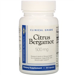 Dr. Whitaker, Clinical Grade, Citrus Bergamot, 500 mg, 30 Capsules