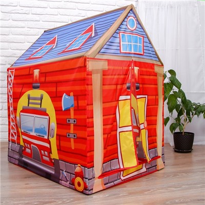 Детская игровая палатка «Пожарная база» 93×70×103 см
