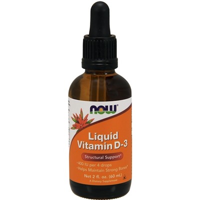 Витамин Д3  Liquid Vitamin D-3 Now 60 мл.