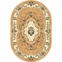Овальный ковёр БЦФ Laguna d017, 60 х 110 см, цвет beige