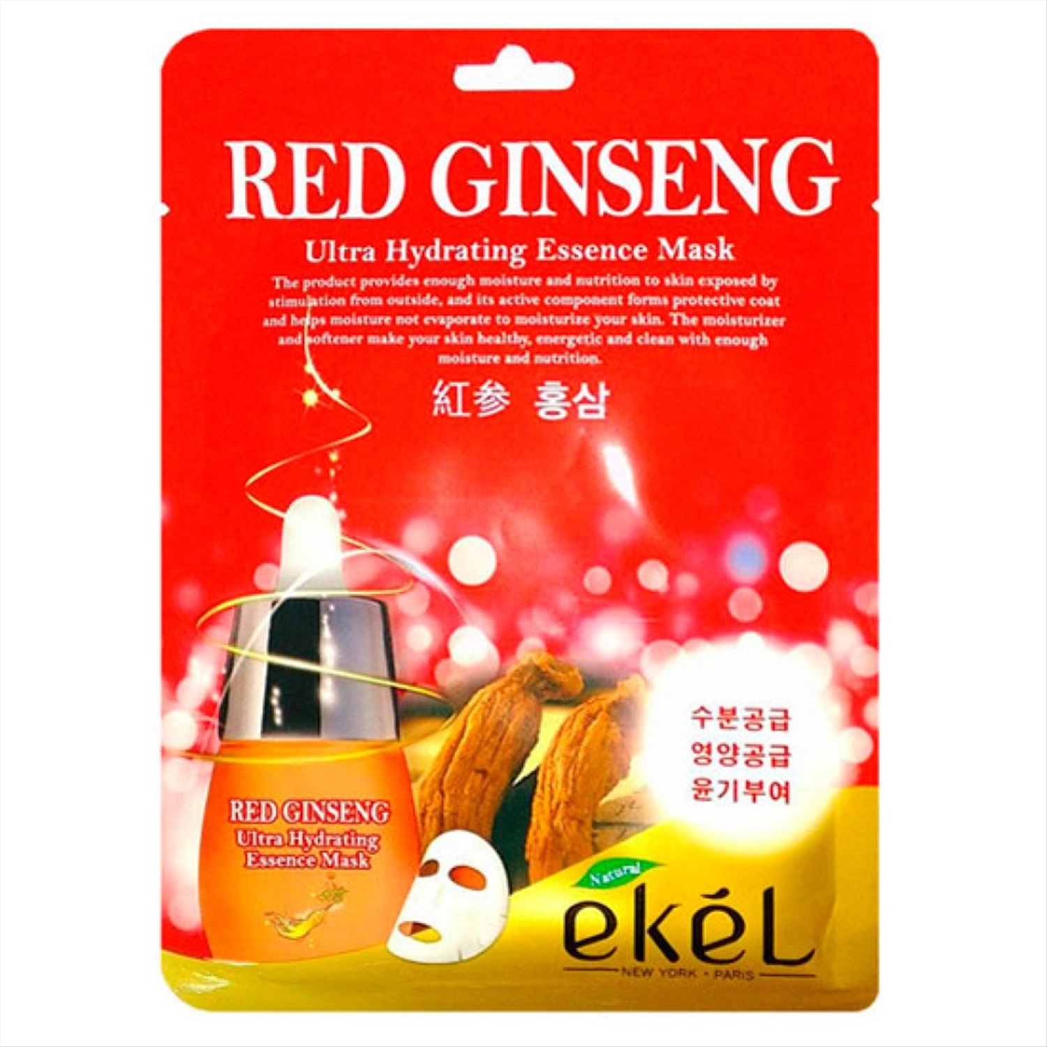 Ginseng mask. Тканевая маска Ekel Red Ginseng. Red Ginseng Ultra Hydrating Essence Mask тканевая маска с красным женьшенем. Ekel маска тканевая Red Ginseng 25 ml. Ekel тканевая маска для лица Red Ginseng Ultra Hydrating Essence Mask 25гр.