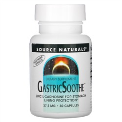 Source Naturals, Успокоение желудочно-кишечного тракта, 37,5 мг, 30 капсул