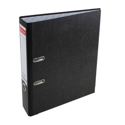Папка-регистратор А4, 70мм Original Pro, собранный, мраморный, черный, пластиковый карман, металлический кант, картон 2мм, вместимость 450 листов
