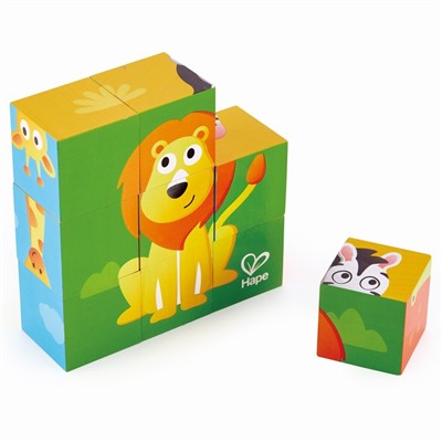 Головоломка Hape «Кубики» «Джунгли» для детей, деревянные