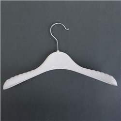 Вешалка-плечики для одежды детская, размер 32-34, широкие, антискользящие плечи, цвет белый