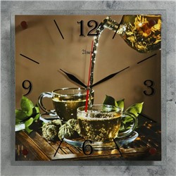 Часы настенные, серия: Кухня, "Чайная церемония", 35х35  см, микс
