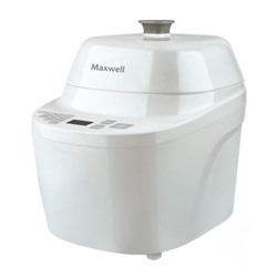 Хлебопечка Maxwell MW-3755 W, 600 Вт, выбор цвета выпечки, замес теста, белая