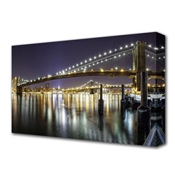 Картина на холсте "Бруклинский мост" 60*100 см