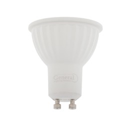 Лампа светодиодная GENERAL GLDEN, MR16, GU10, 7 Вт, 230 В, 6500 К, 490 Лм